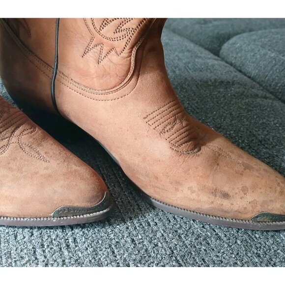 VTG Womens 8 DINGO Cowboy Western Leather Brown Boots Cowgirl Southwest USA - Picture 7 of 8